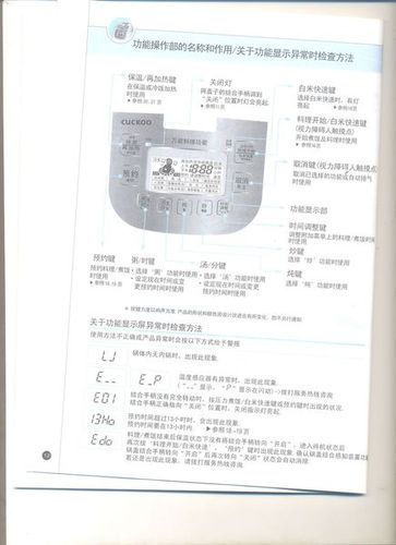 cuckoo电饭煲中文图解(cuckoo电饭煲上盖拆解图解)